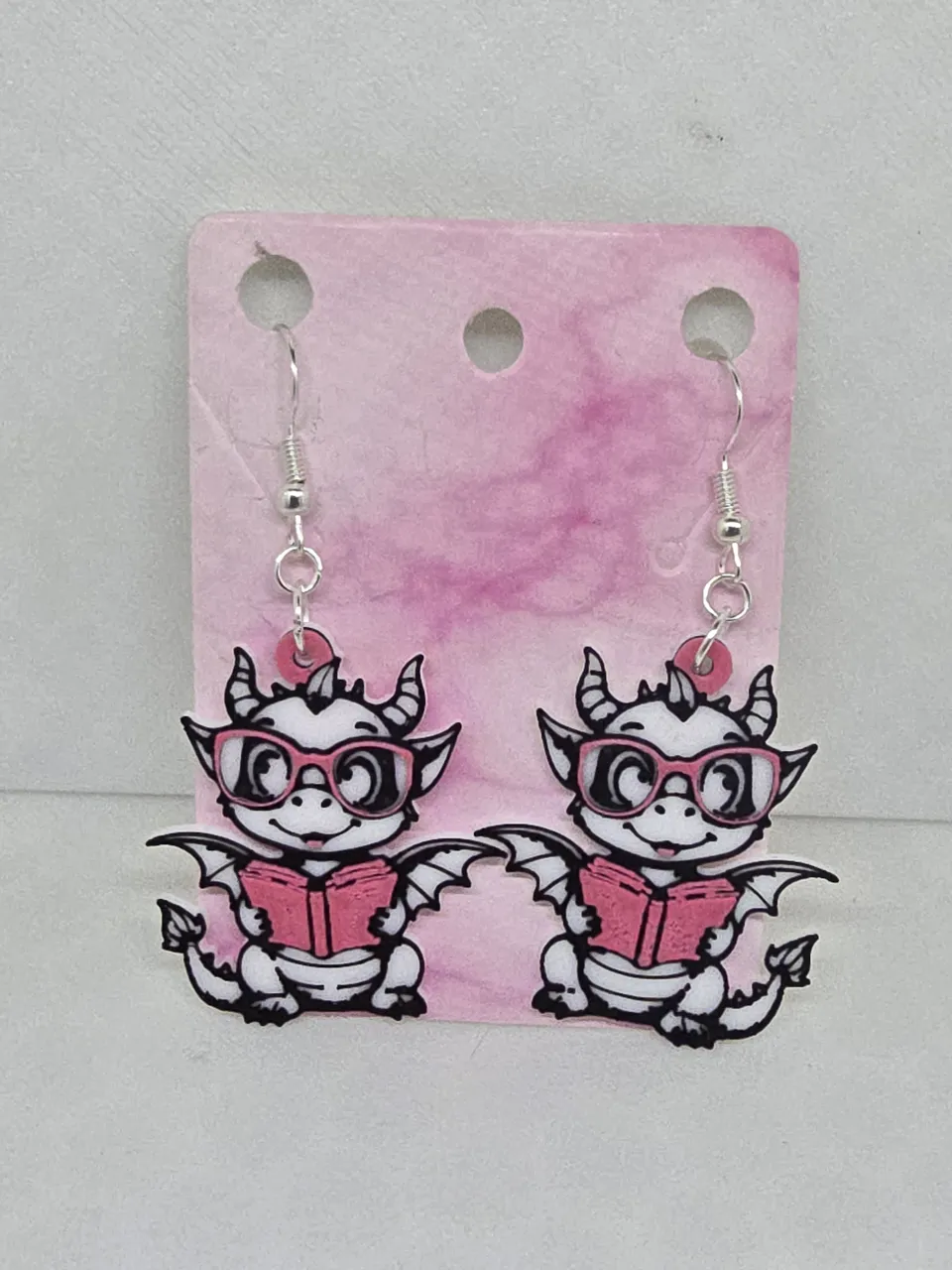 Book Dragon Earrings view 2