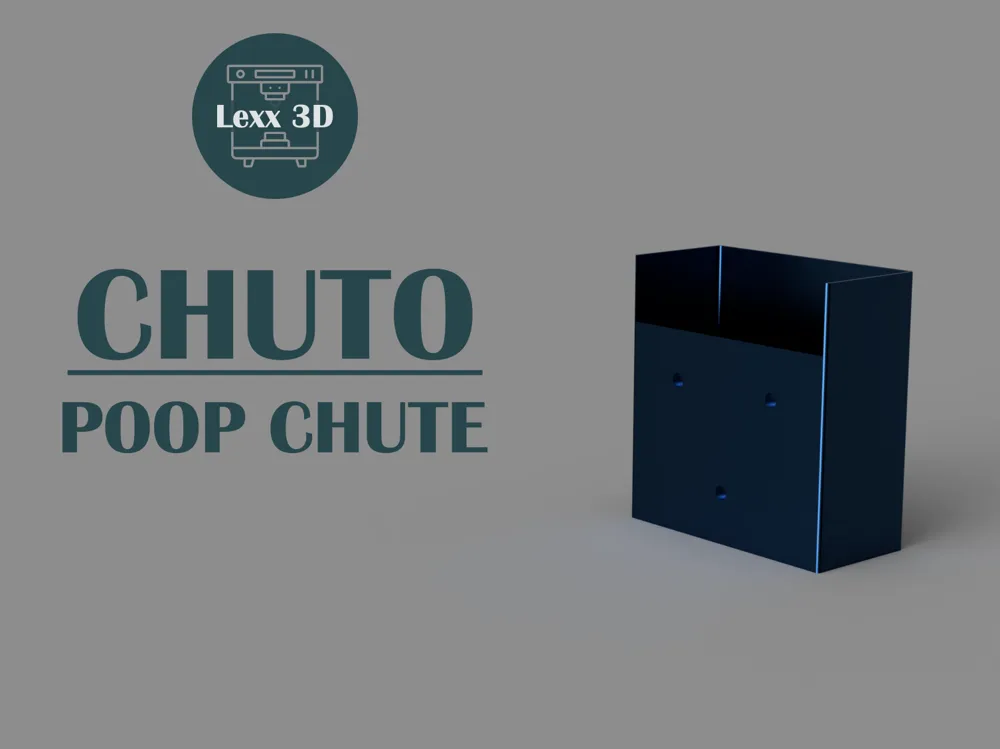 Chuto – Magnetic Poop Chute - Free 3D Print Model - MakerWorld