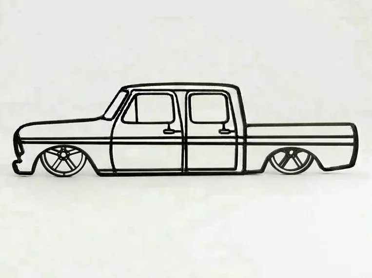 1970s Ford F-Series CrewCab Slammed w/ Wheels