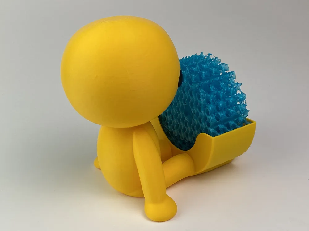 Stylized Sponge Model Scrub Daddy Mommy Sponge Holder Wobbly Life Style - Free 3D Print Model ...