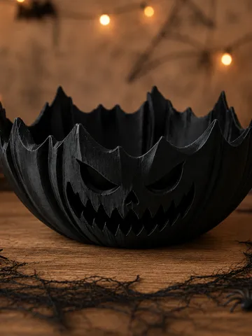 Accesorio de iluminación decorativa: Halloween Jack-O’-Lantern Bowl — vista de referencia 2