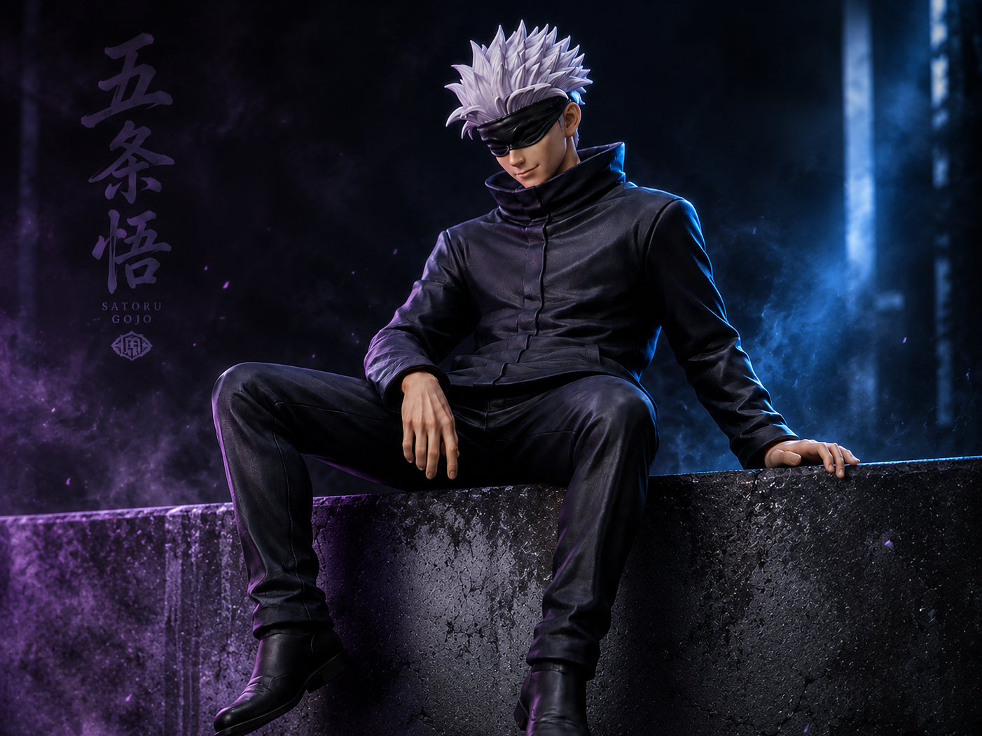 Shelf Sitting Satoru Gojo - Jujutsu Kaisen