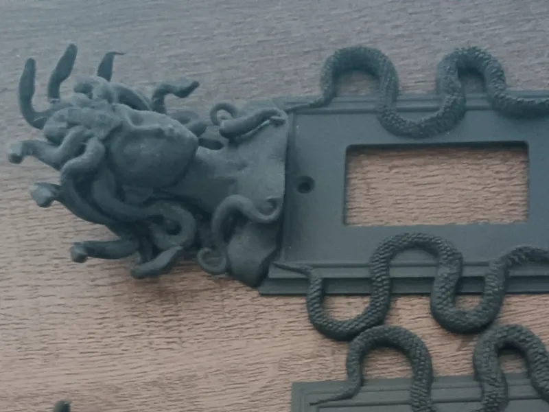 Medusa light switch wall plate