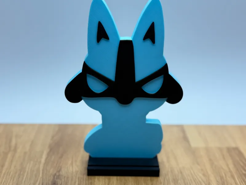 Lucario Pokémon card display stand 