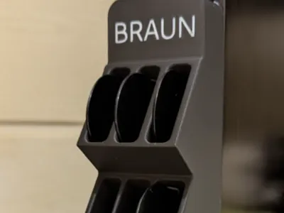 Braun shaver tool rack