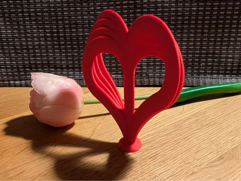 Flowing Ribbons Heart