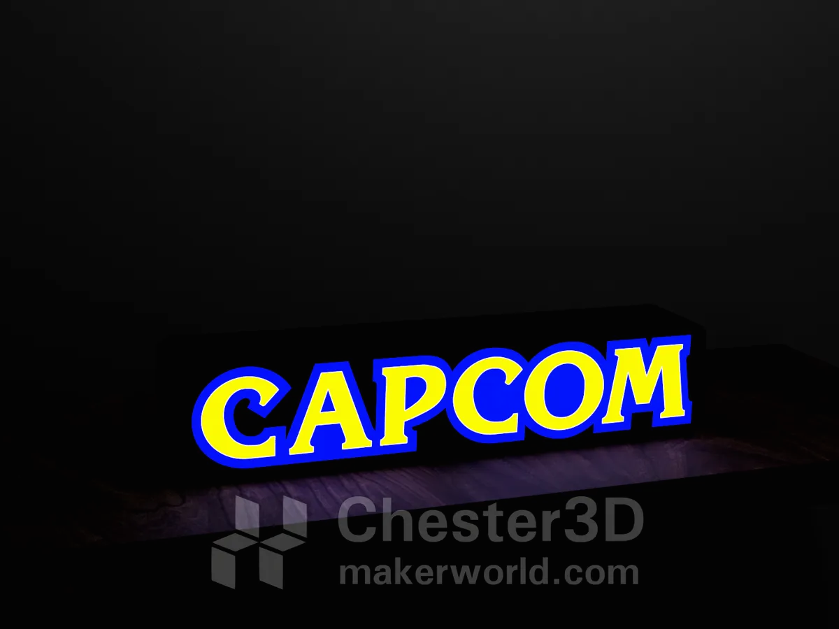 Capcom LED Lightbox - Free 3D Print Model - MakerWorld