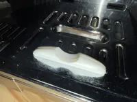 Added groove for portafilter and smaller clips