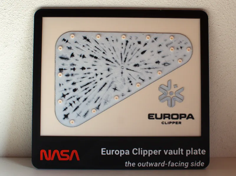 Europa Clipper Vault Plate