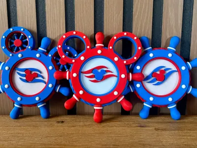 Disney Cruise Line Ship Wheel Magnet