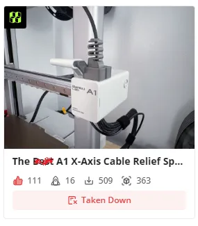 A1 X-Axis Cable Relief Spring by ItsToka MakerWorld: Download Free 3D ...