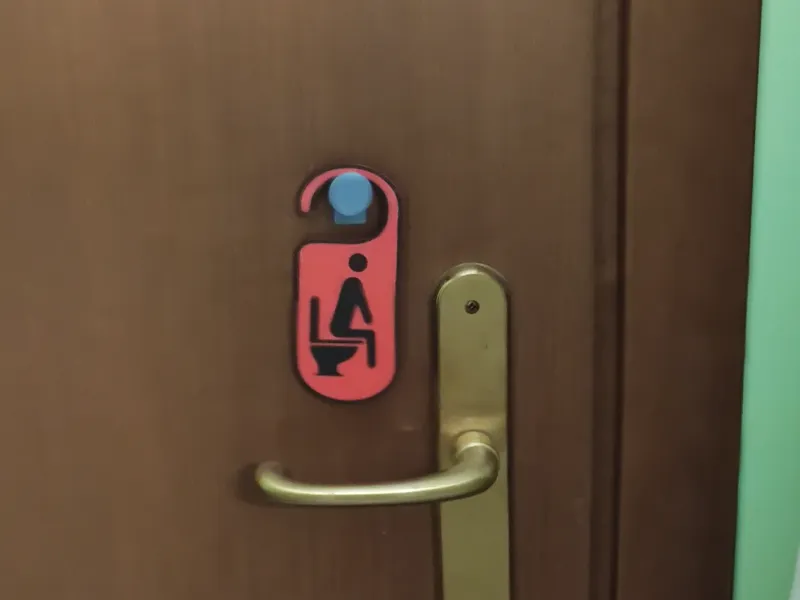 TARGHETTA BAGNO OCCUPATO/LIBERO