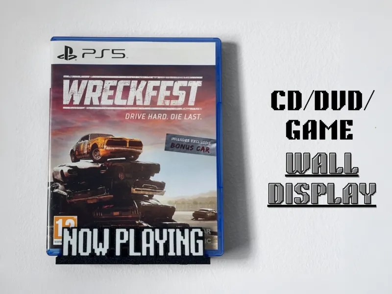 CD/DVD/GAME "NOW PLAYING" Wall Display