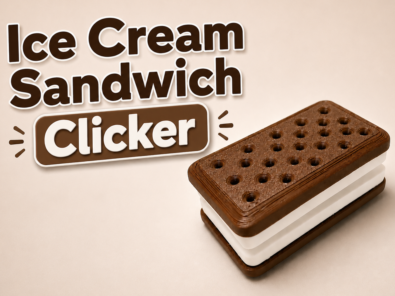 Ice Cream Sandwich Clicker Fidget