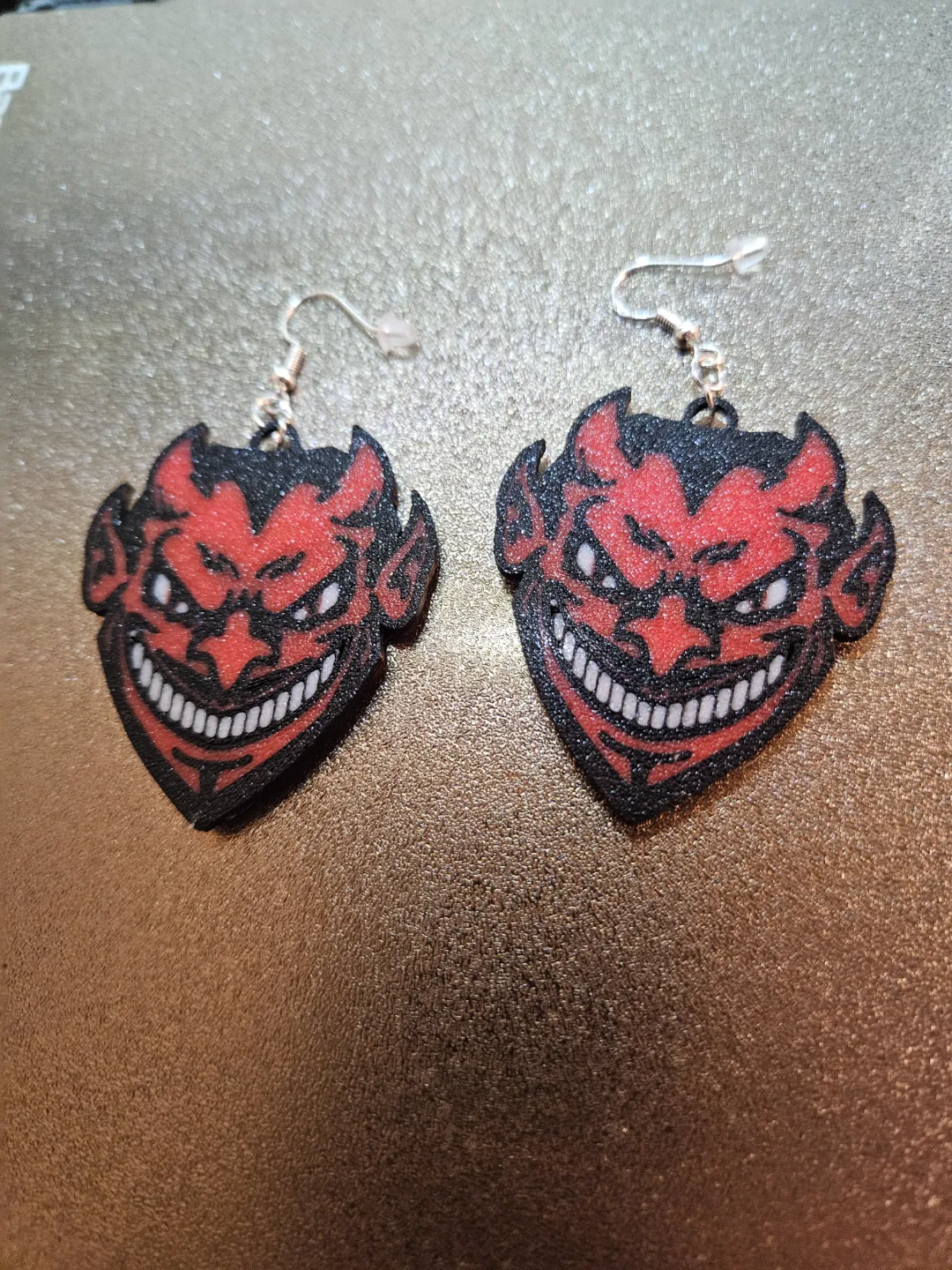Halloween Devil Man Earrings view 4