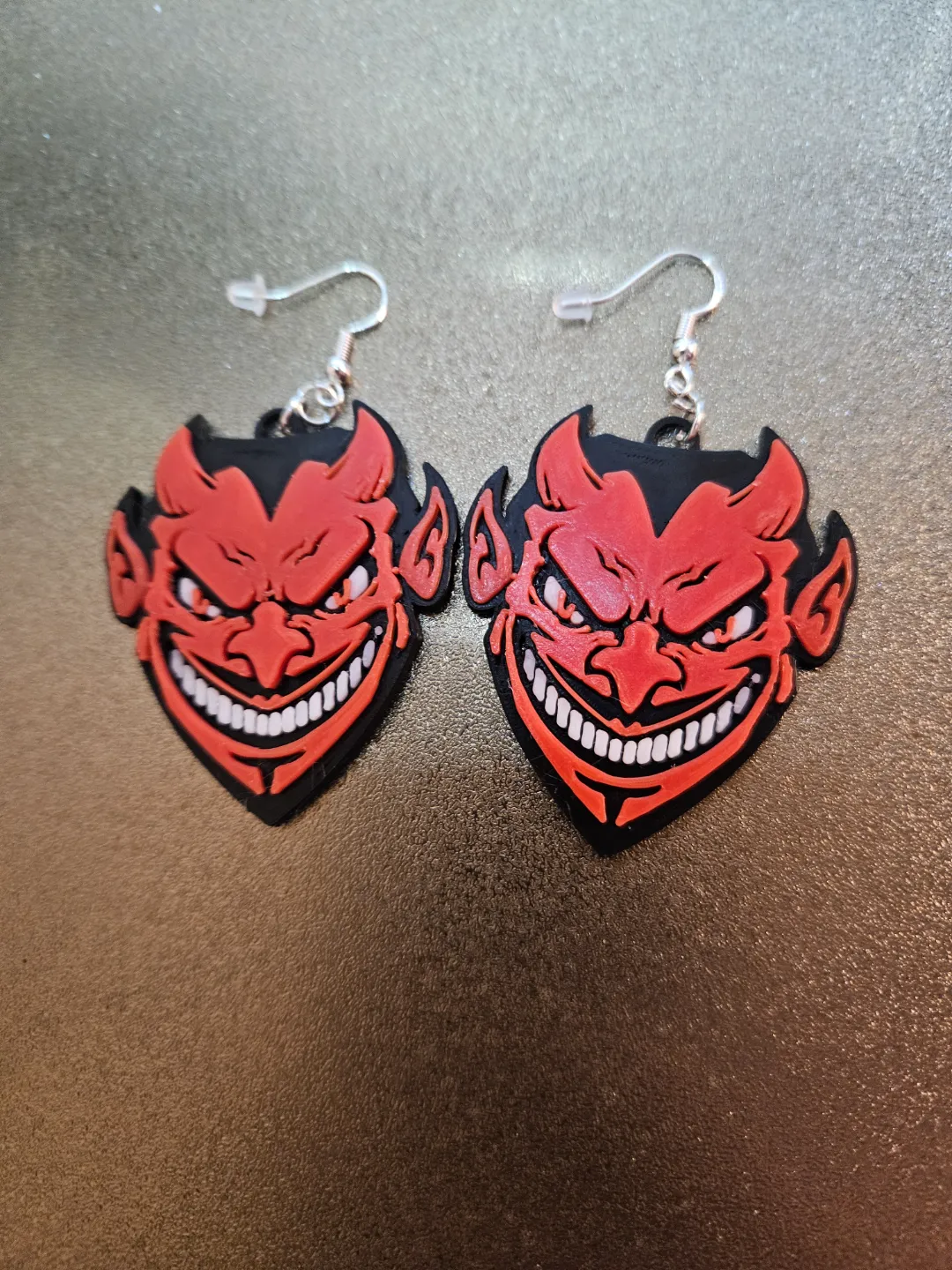 Halloween Devil Man Earrings view 2