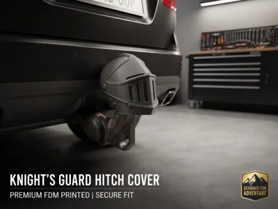 Knight Helmet Towbar Cover Trailer Hitch Cap
