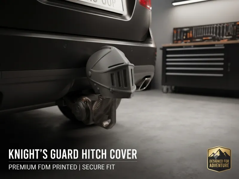 Knight Helmet Towbar Cover Trailer Hitch Cap