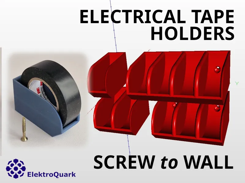 Electrical Tape Holder for wall screwing