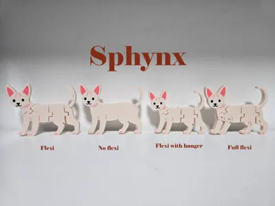 Sphynx Naked cat flexi - keychain