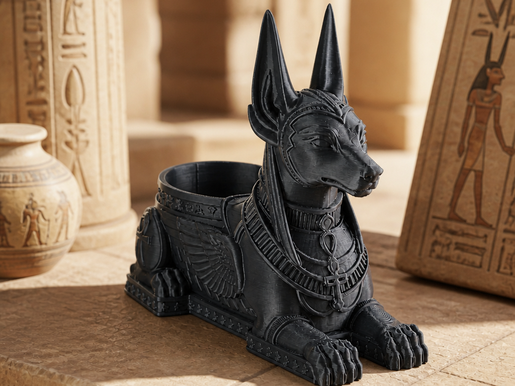 Anubis Organizer - Egyptian Mythology Desk Decor