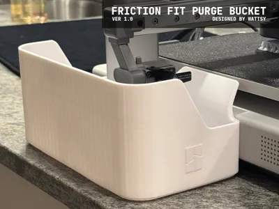 A1 Printer Friction Fit Purge Bucket