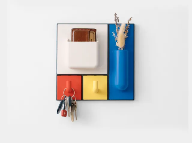 WORBY - Wall Organizer with Red, Blue, and Yellow