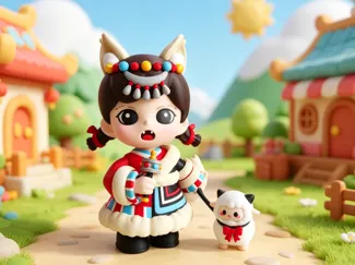 藏族小女孩 全分件