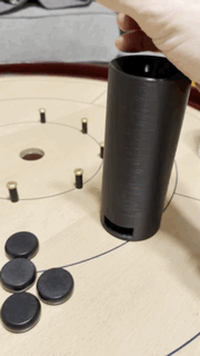 Crokinole Piece Dispenser