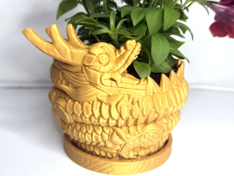 Dragon Plant Pot - with irrigation and drip tray