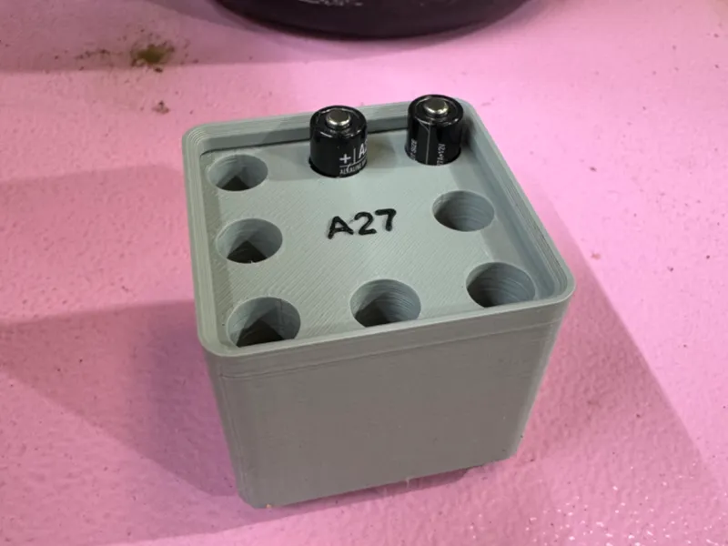 Gridfinity A27 Battery Holder