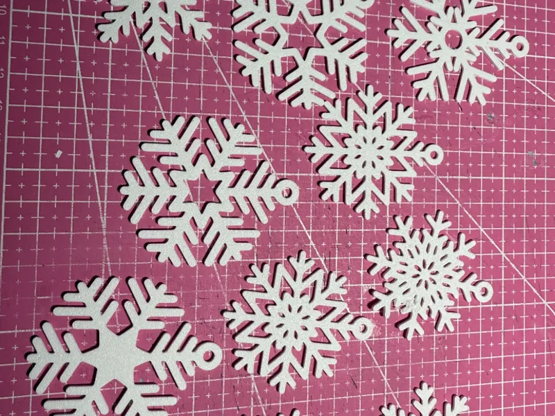 3D Snowflakes - Schneeflocken Deko mit Öse