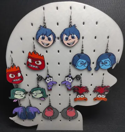 Earring holder - Inside Out / Del revés