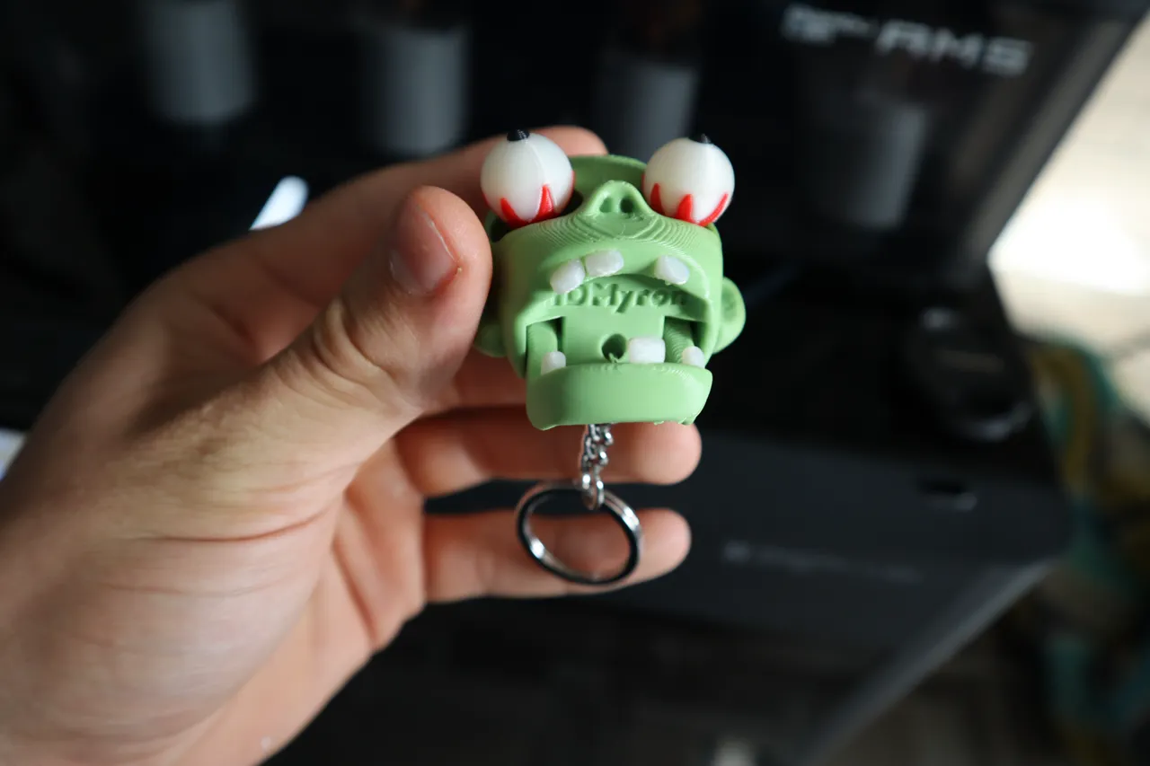 fidget zombie keychain view 3