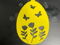 Ornement de Pâques fleurs et papillons — photo 1