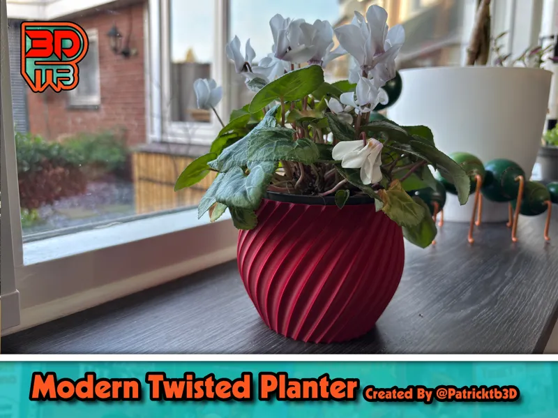 Modern Twisted Planter