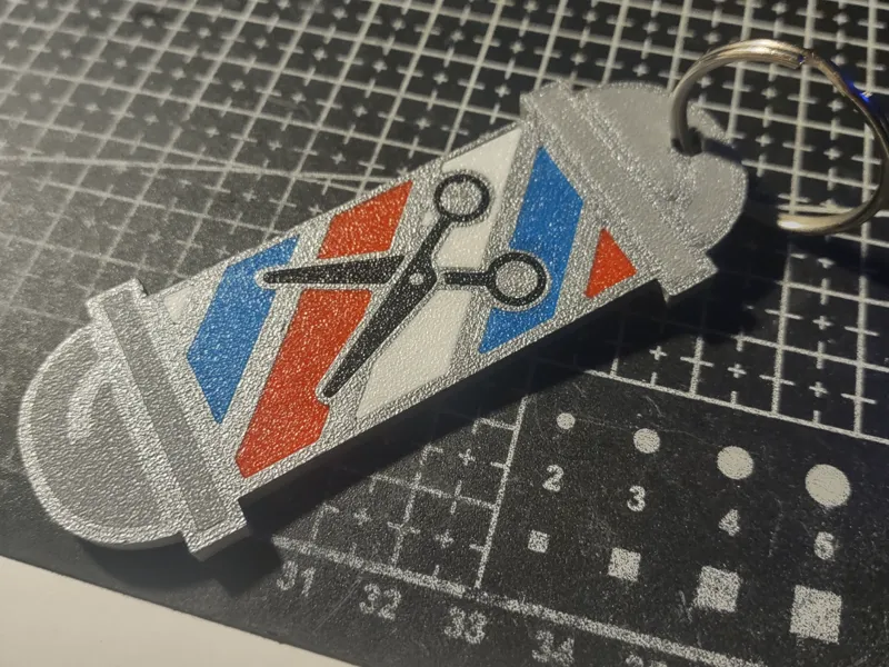 Barber keychain