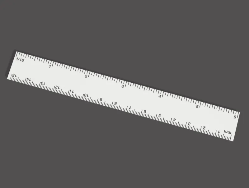 Metric/Imperial Pocket Ruler