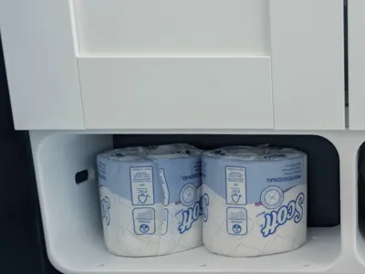 Ikea ENHET Under Bathroom Cabinet Shelf