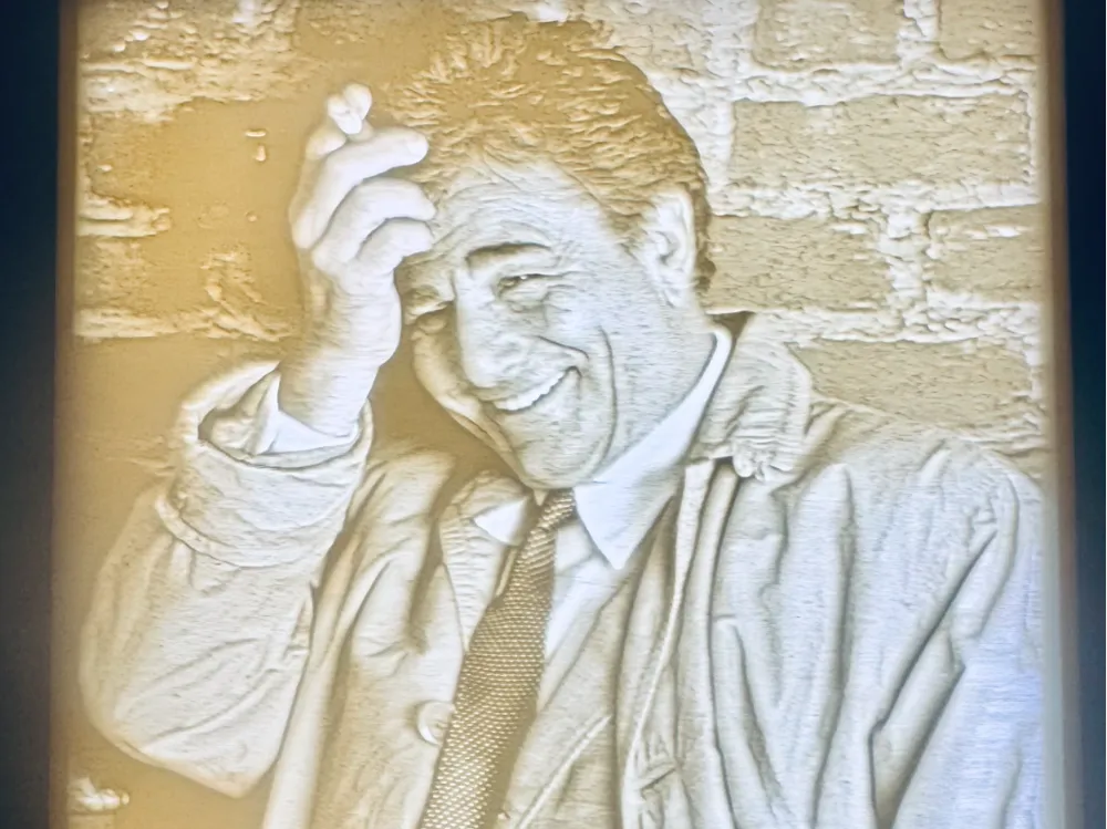 Columbo Mono Lithophane-World's Greatest Detective - Free 3D Print ...