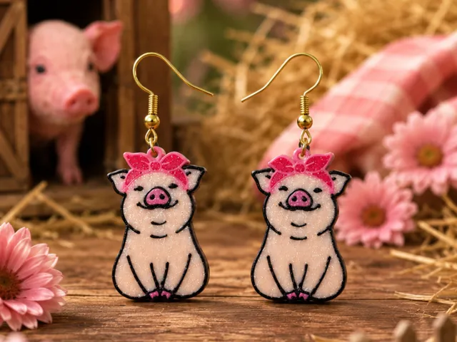 Sweet piggy earrings