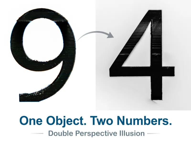 Number 94 Optical Illusion (10-99 available)