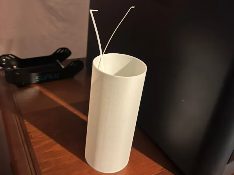 Purge line cup