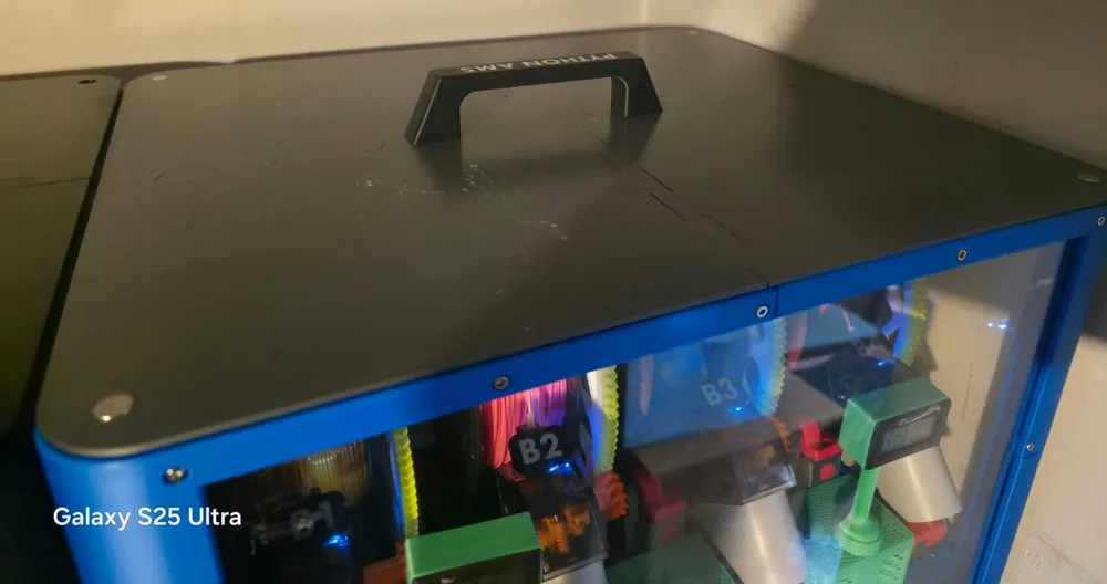 Python AMS Enclosure Lid with overlap & flange by Simon.Simon - MakerWorld