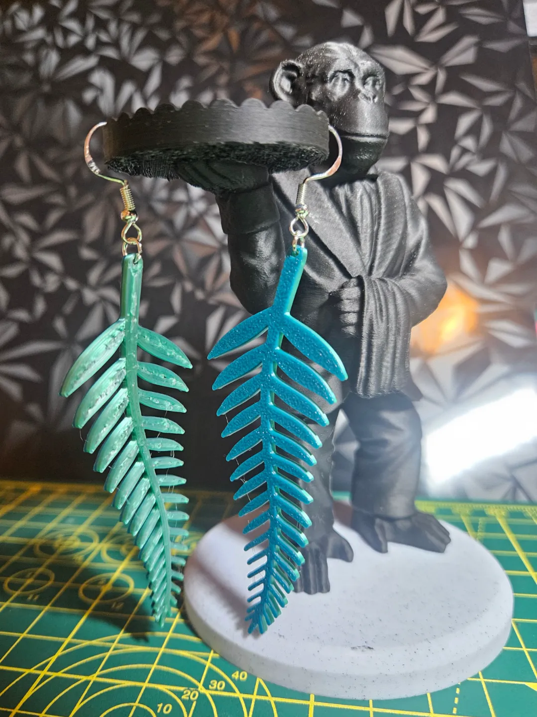 Fern Leaf Earrings view 2
