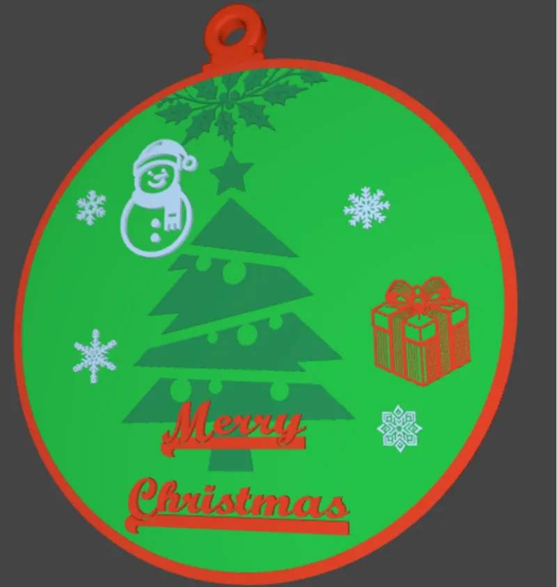Double-Sided Christmas Ornament