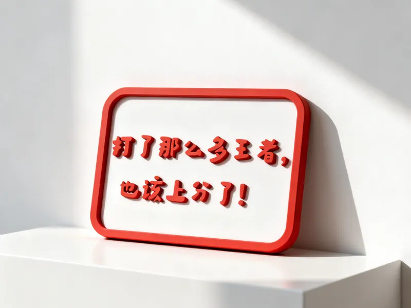 打了这么多王者 也该上分了-高考中考励志文案-考公上岸好运摆件