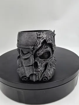 Maceta decorativa: Zombie Trooper Skull Planter & Desk Organizer — vista de referencia 4