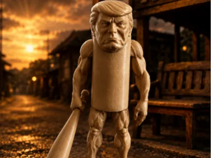 Muscle Tung Trump meme parody sahur