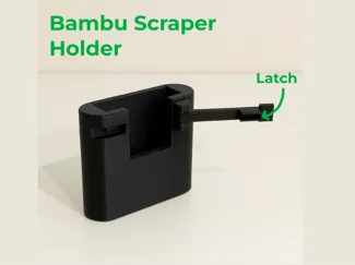 Safer Bambu Scraper Holder With Latch